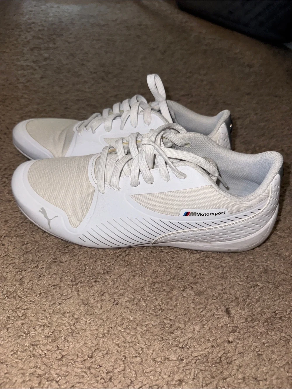 Puma men’s BMW White Motorsport Lace-Up Sneakers